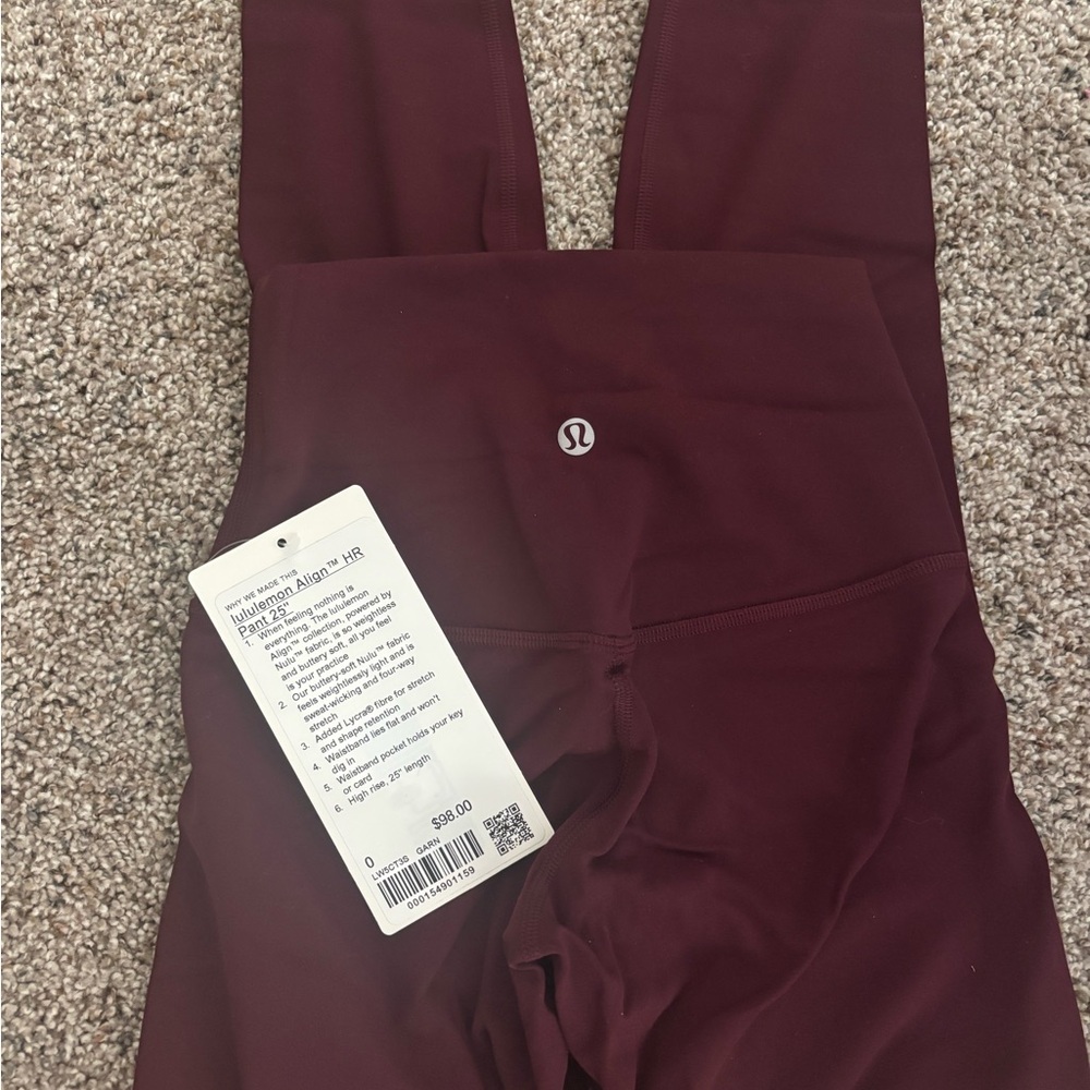 lululemon athletica Women's Burgundy Pants